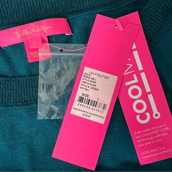 Lilly Pulitzer Cobo Sweater Inky Tidal - Picture 3 of 15